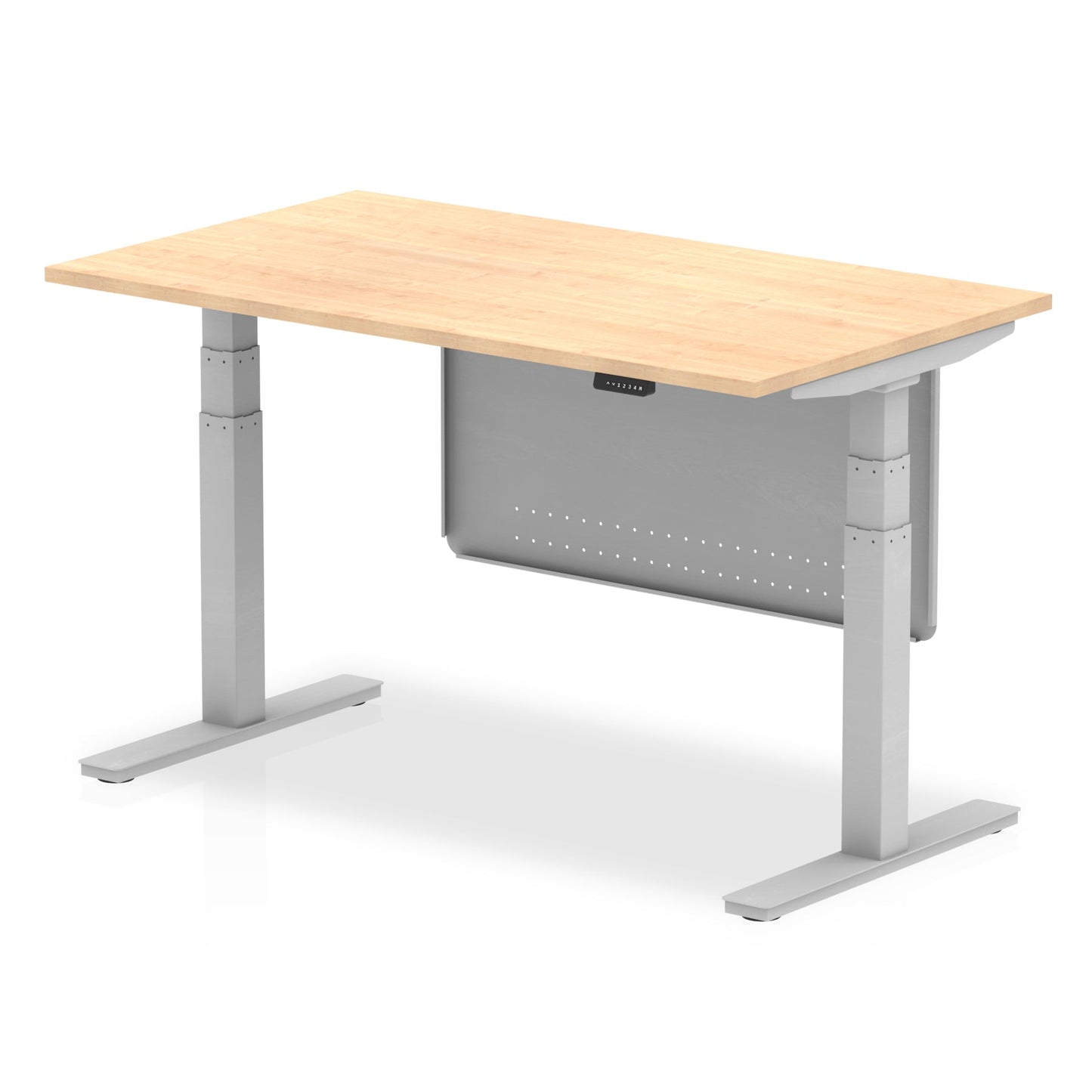 Air Height Adjustable Desk with Steel Modesty Panel