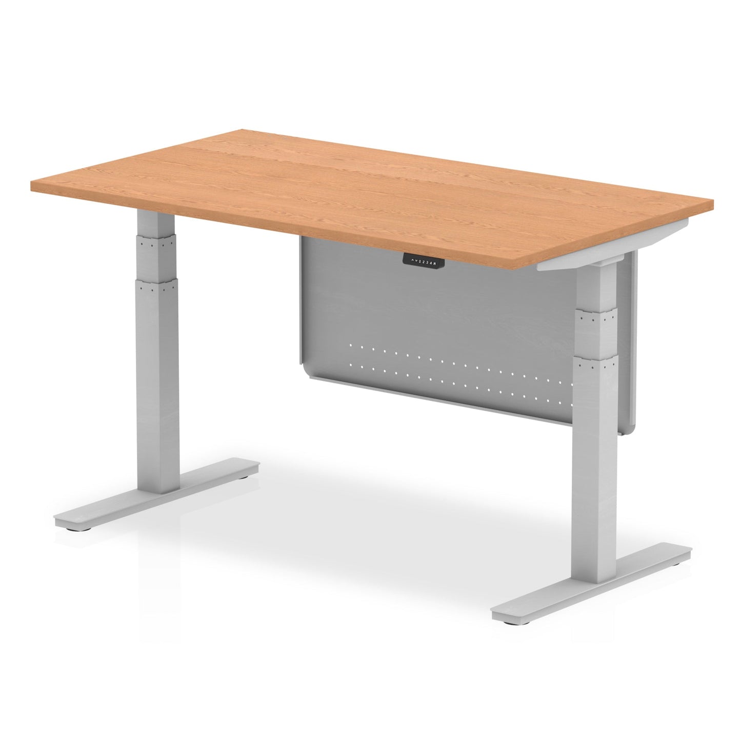 Air Height Adjustable Desk with Steel Modesty Panel