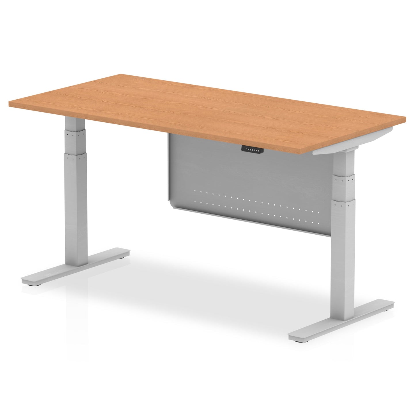 Air Height Adjustable Desk with Steel Modesty Panel