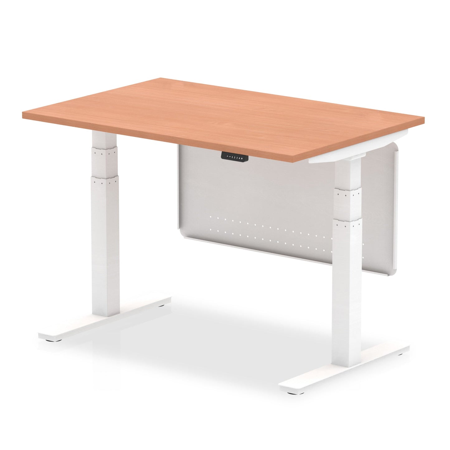 Air Height Adjustable Desk with Steel Modesty Panel