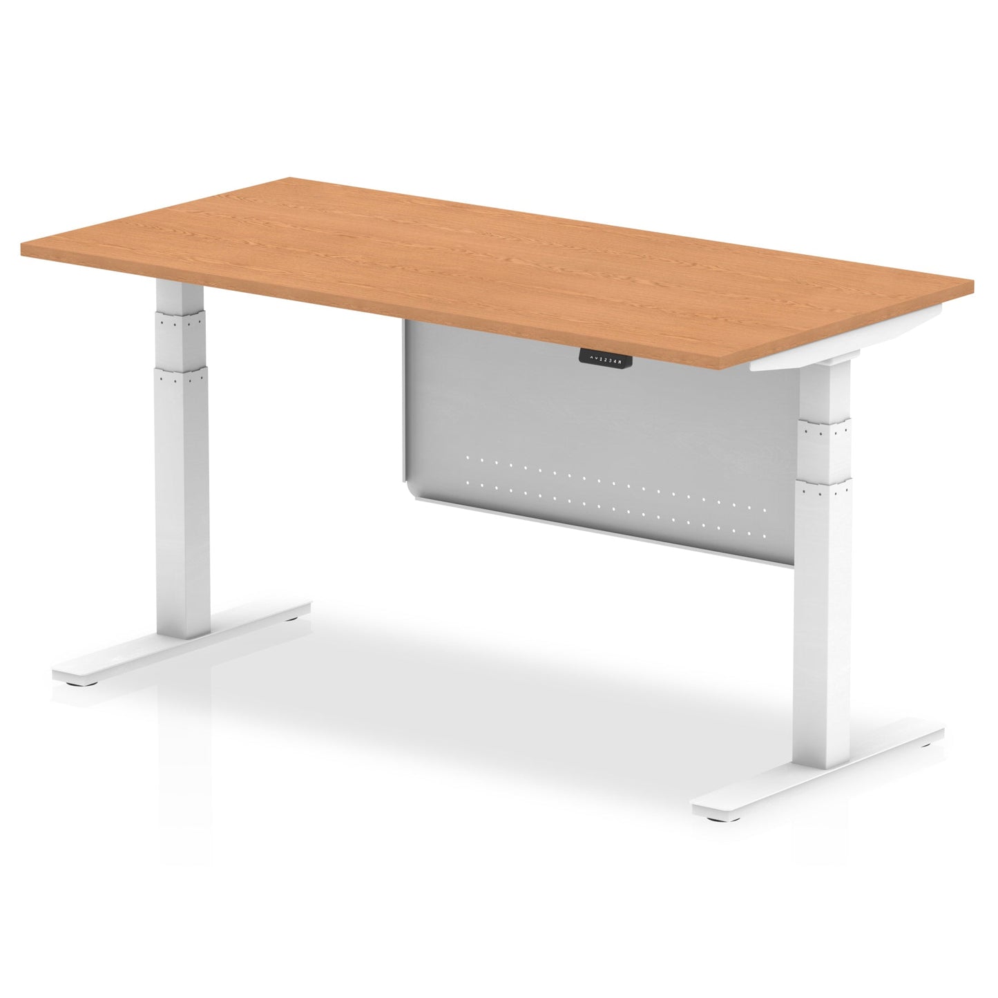 Air Height Adjustable Desk with Steel Modesty Panel