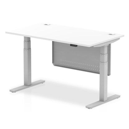 Air Height Adjustable Desk with Cable Ports with Steel Modesty Panel