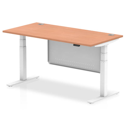 Air Height Adjustable Desk with Steel Modesty Panel