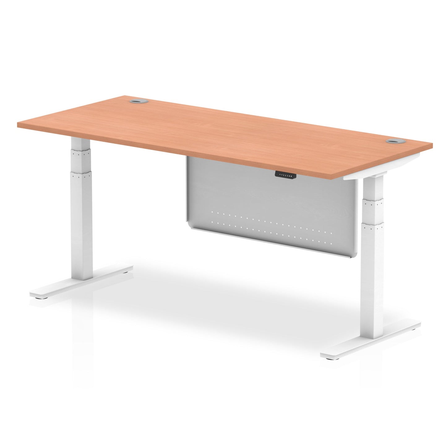 Air Height Adjustable Desk with Steel Modesty Panel