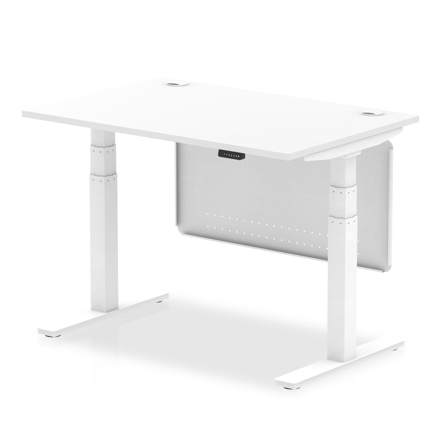 Air Height Adjustable Desk with Steel Modesty Panel