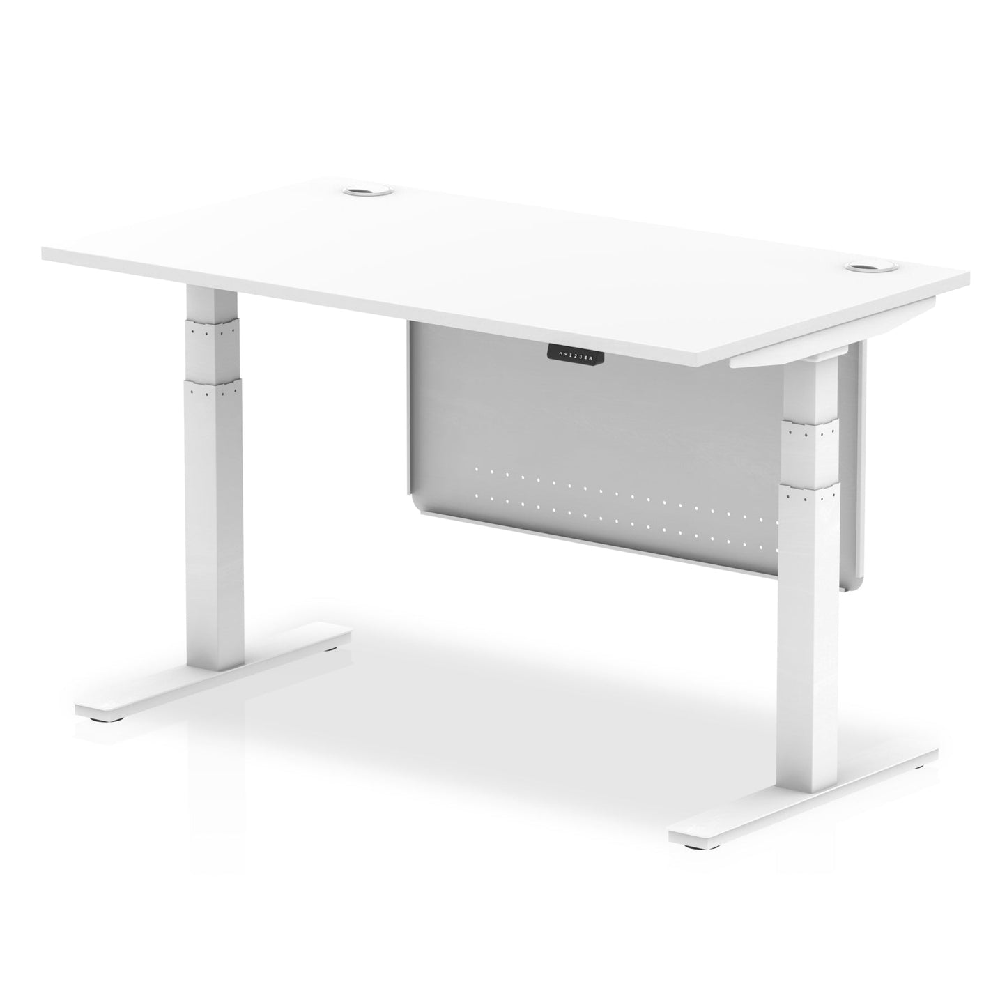 Air Height Adjustable Desk with Steel Modesty Panel