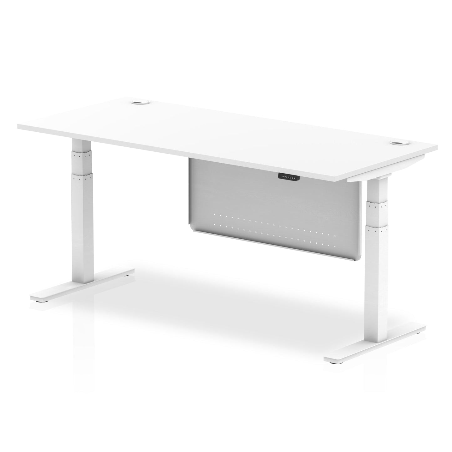 Air Height Adjustable Desk with Steel Modesty Panel