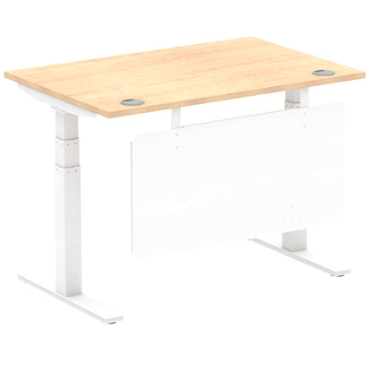 Air Height Adjustable Desk with Steel Modesty Panel