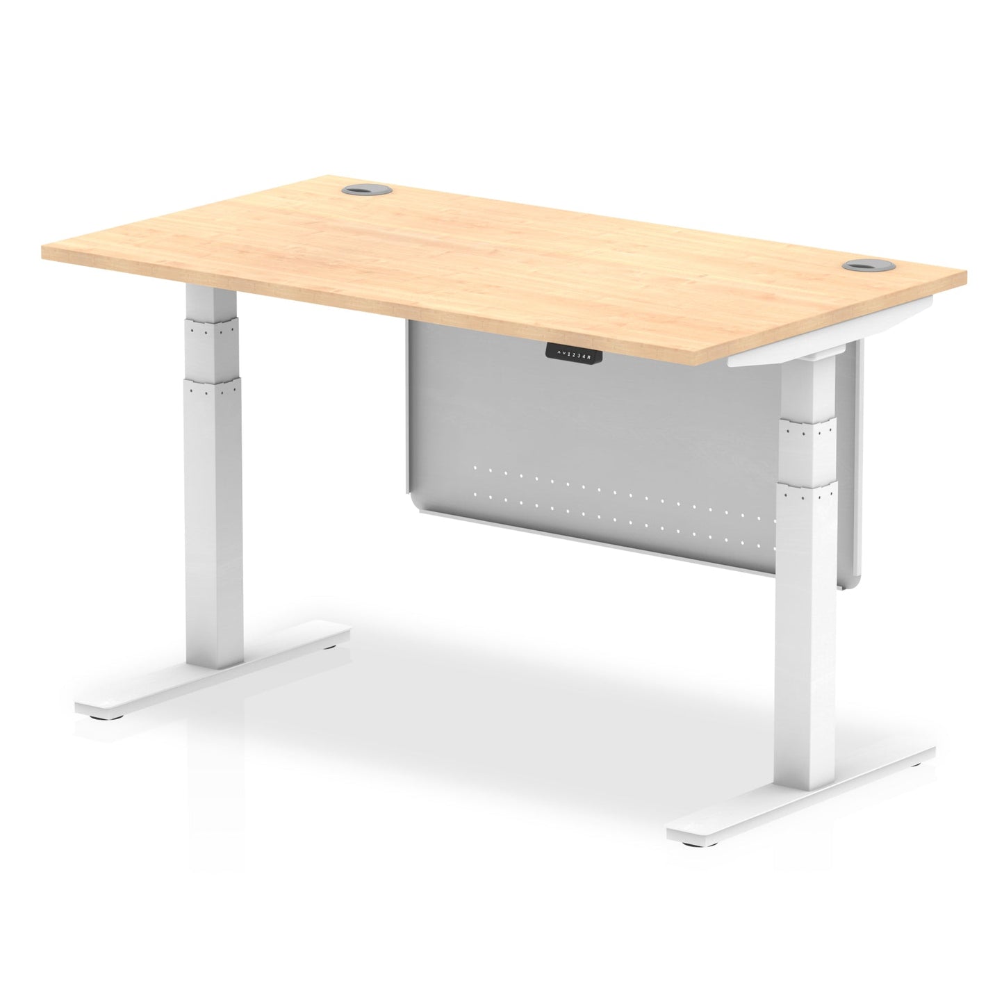 Air Height Adjustable Desk with Steel Modesty Panel