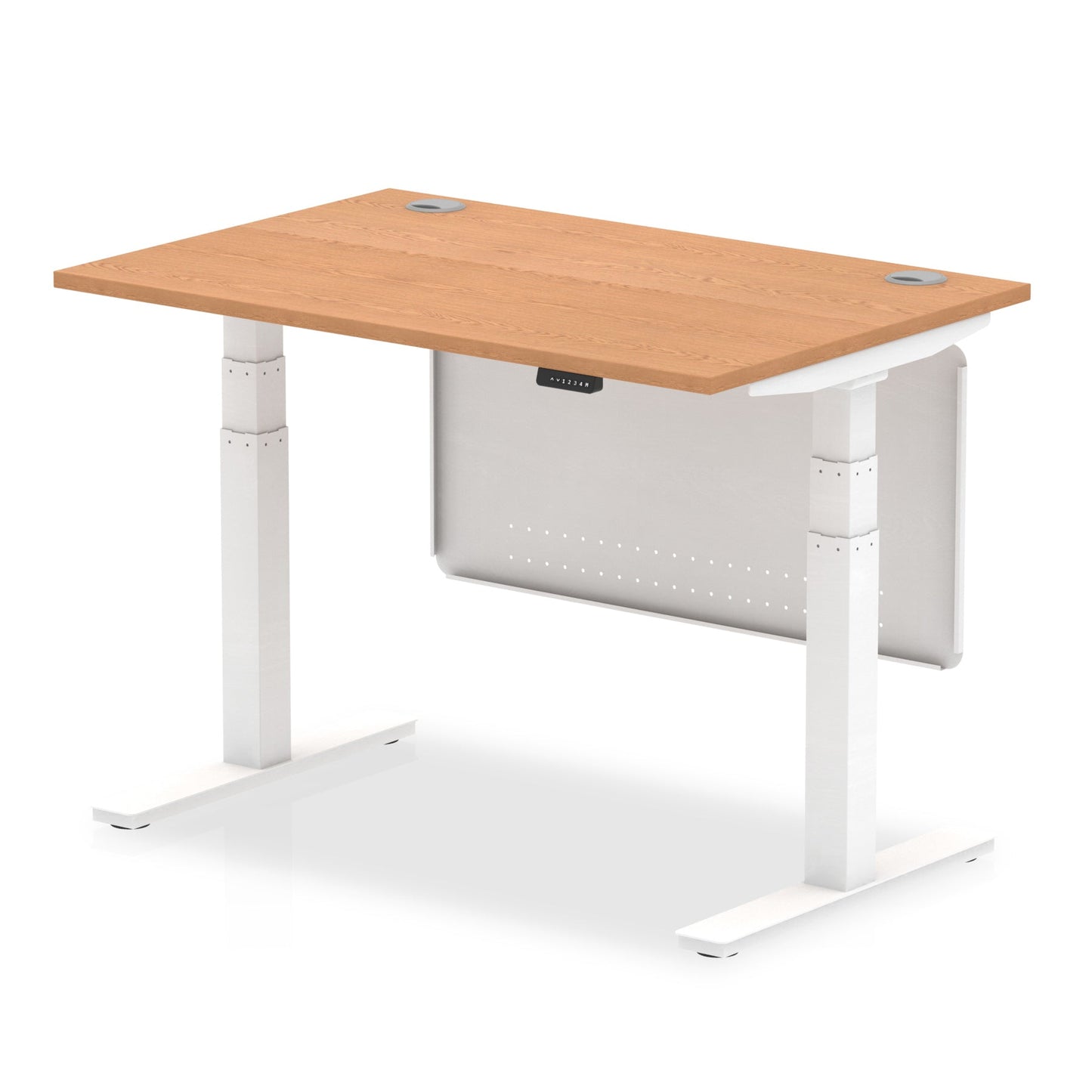 Air Height Adjustable Desk with Steel Modesty Panel