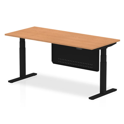 Air Height Adjustable Desk with Steel Modesty Panel