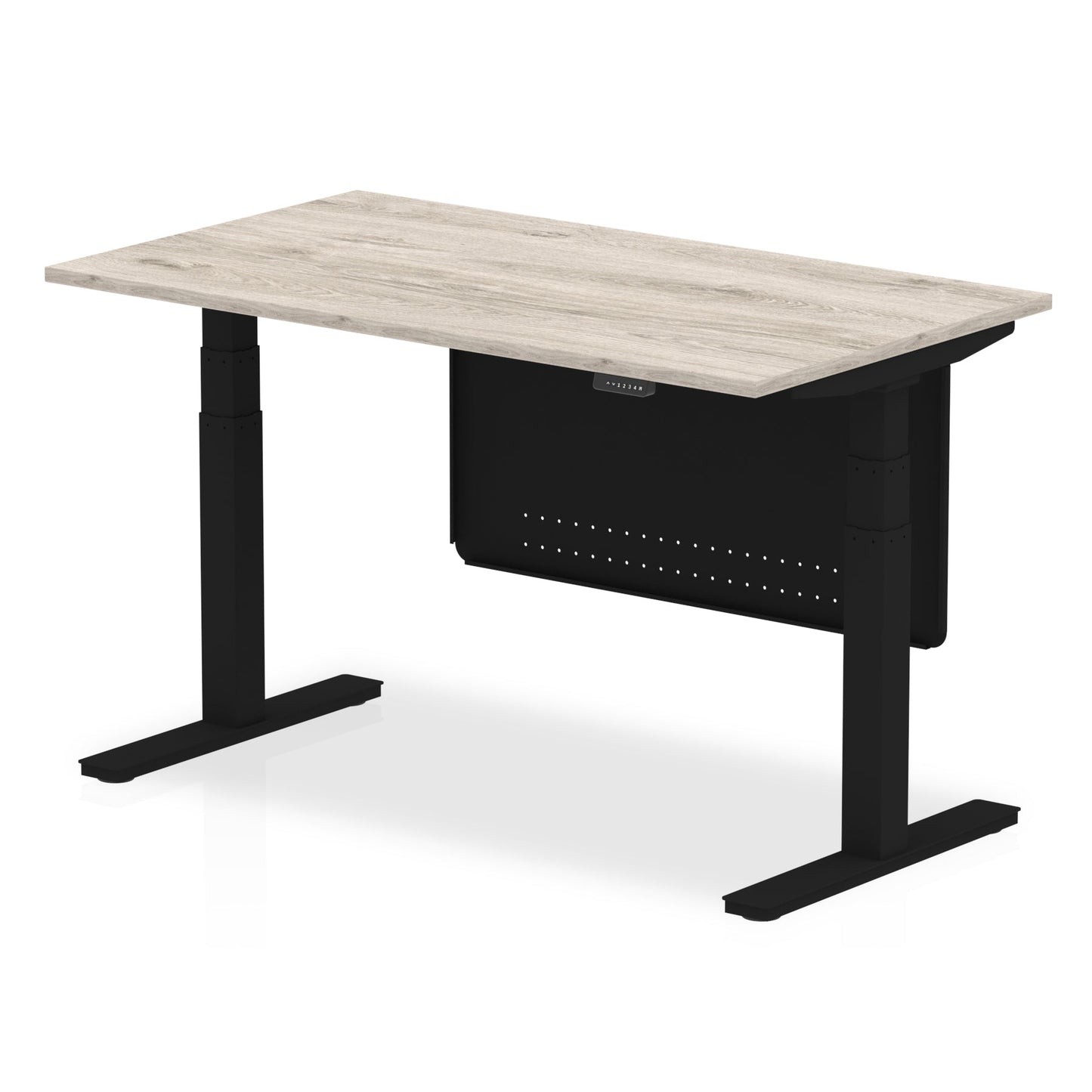 Air Height Adjustable Desk with Steel Modesty Panel