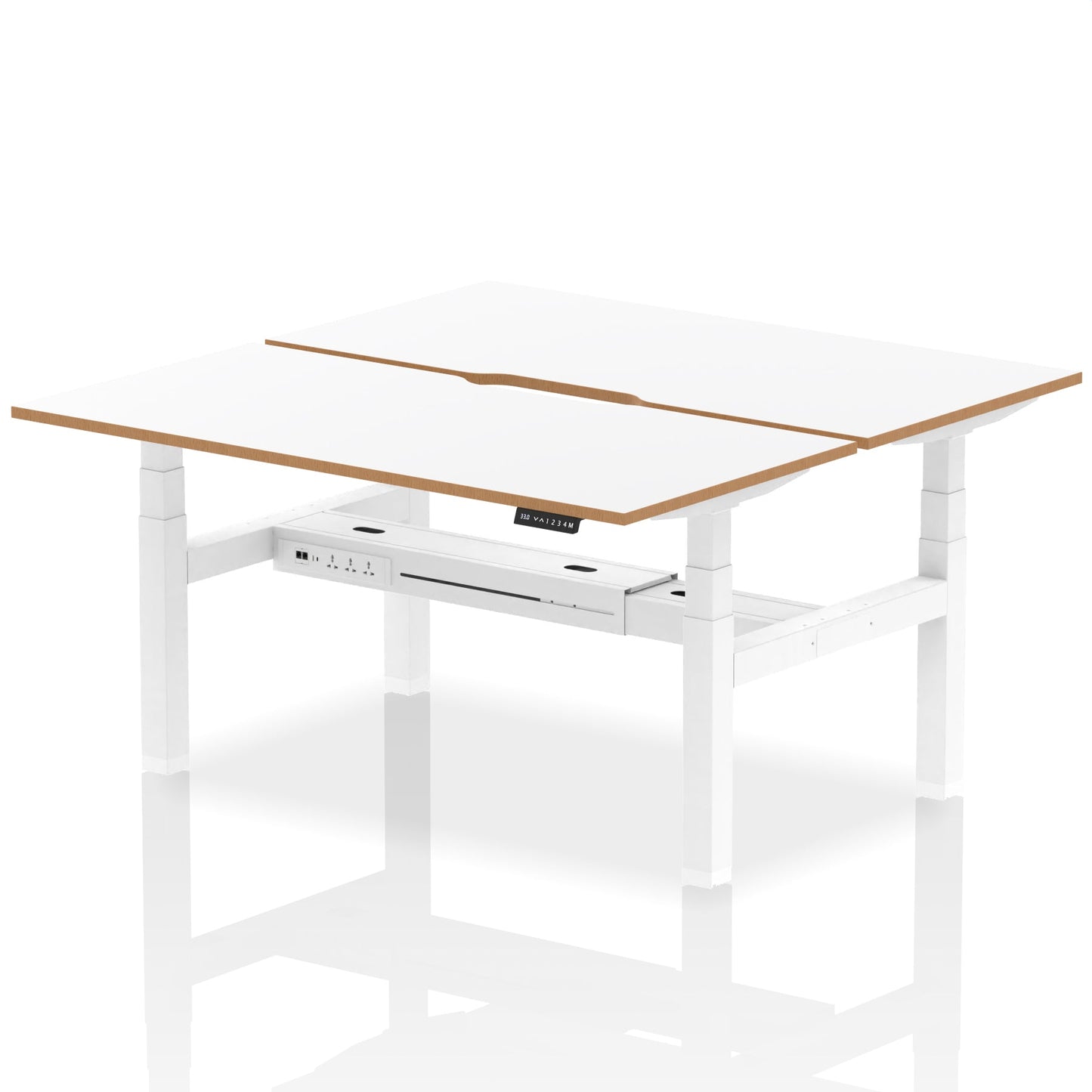 Air Back-to-Back Height Adjustable Bench Desk - Oslo