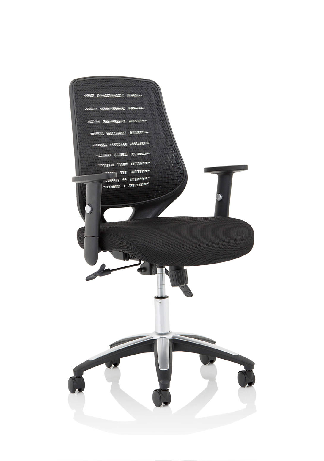 Relay Medium Mesh Back Task Operator Office Chair with Arms