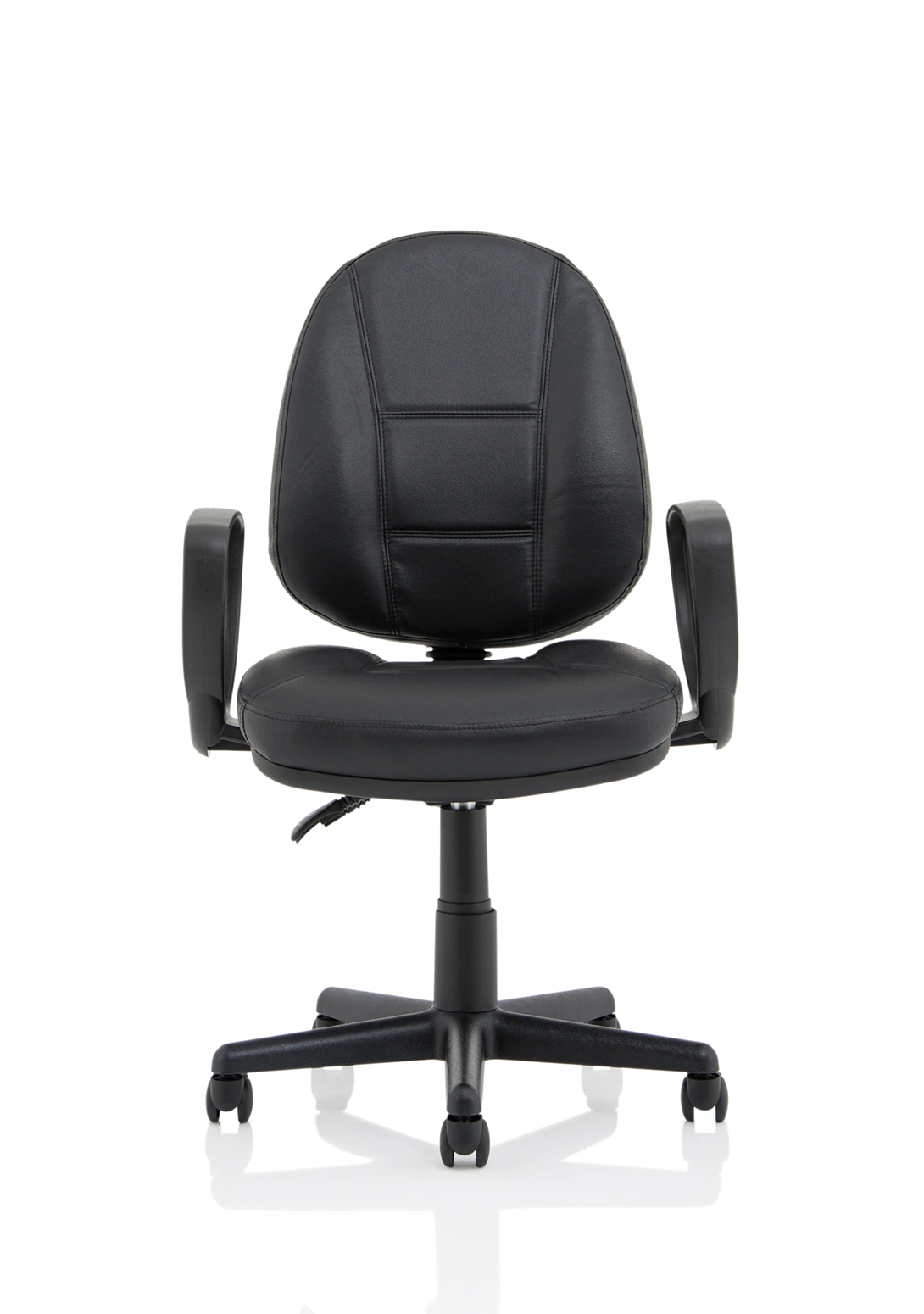 Jackson Medium Back Black Leather Task Operator Office Chair