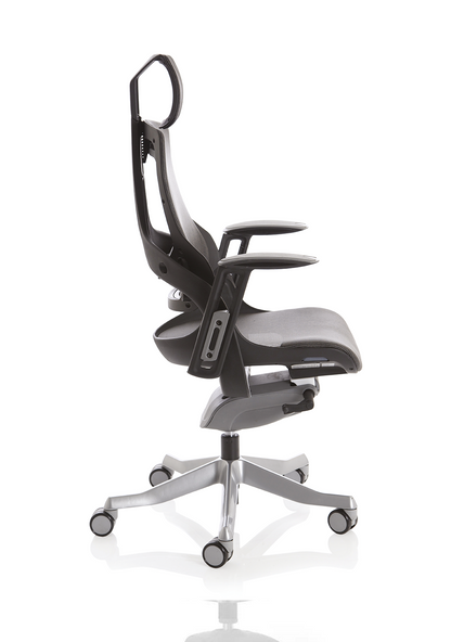 Zure High Back Black Shell Executive Office Chair with Arms