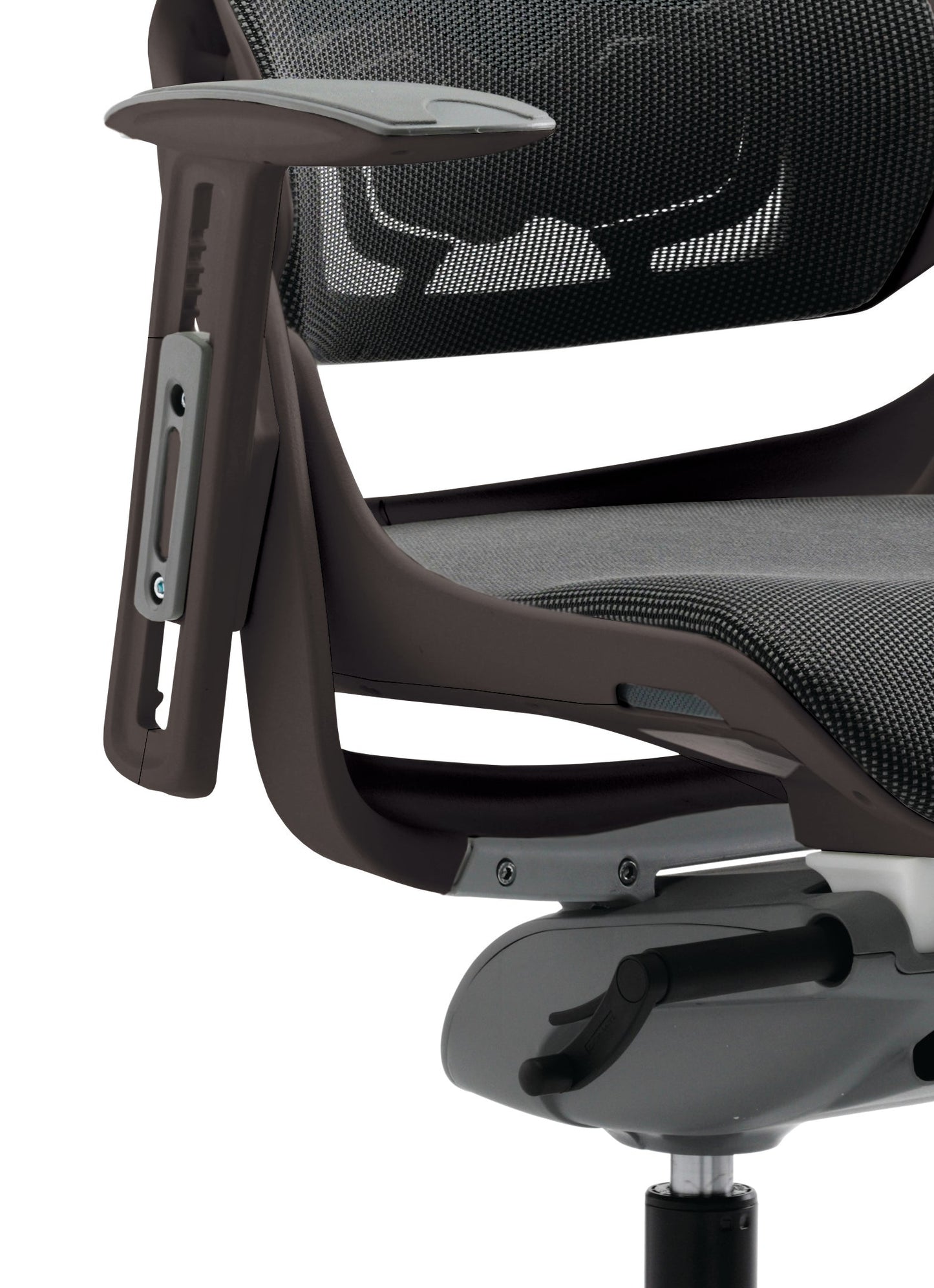 Zure High Back Black Shell Executive Office Chair with Arms