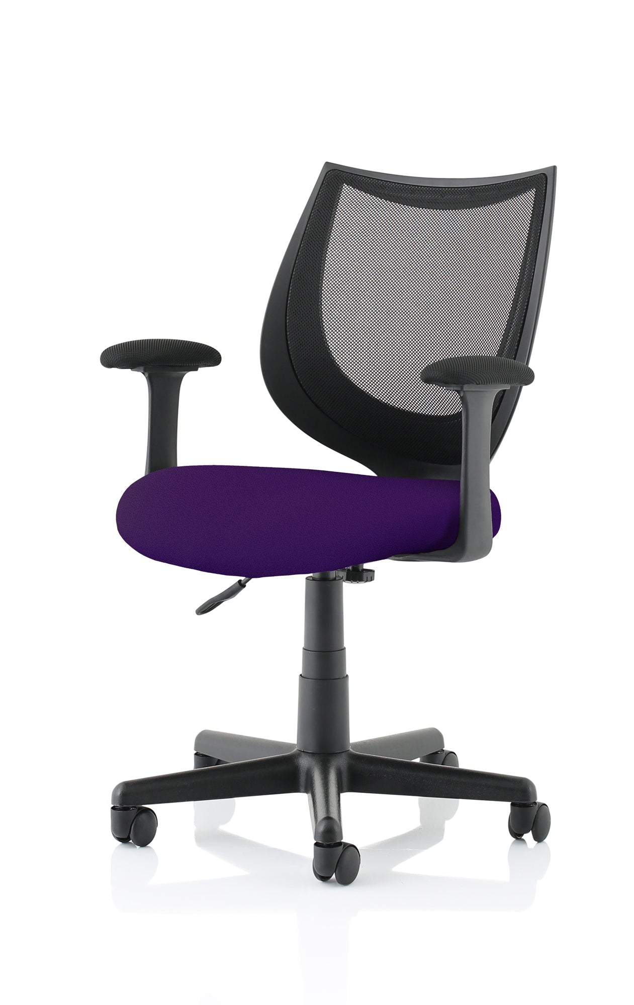 Camden Medium Back Black Mesh Task Operator Office Chair With Arms