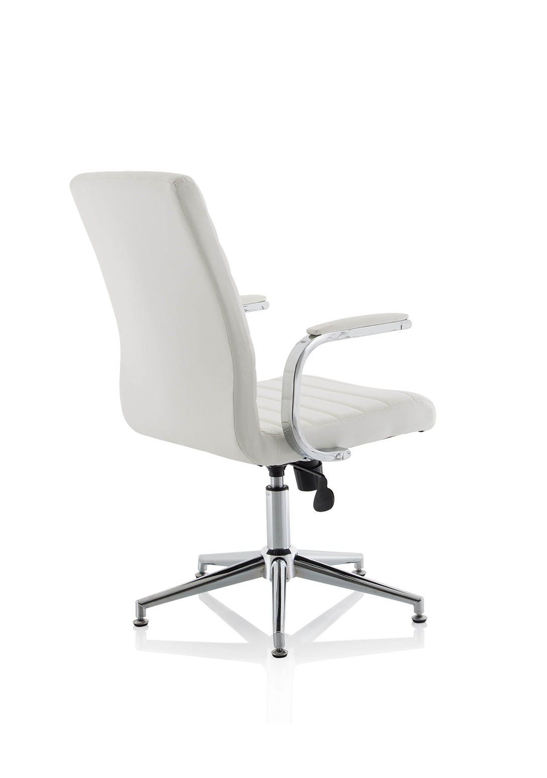 Ezra Medium Back Leather Executive Office Chair with Arms