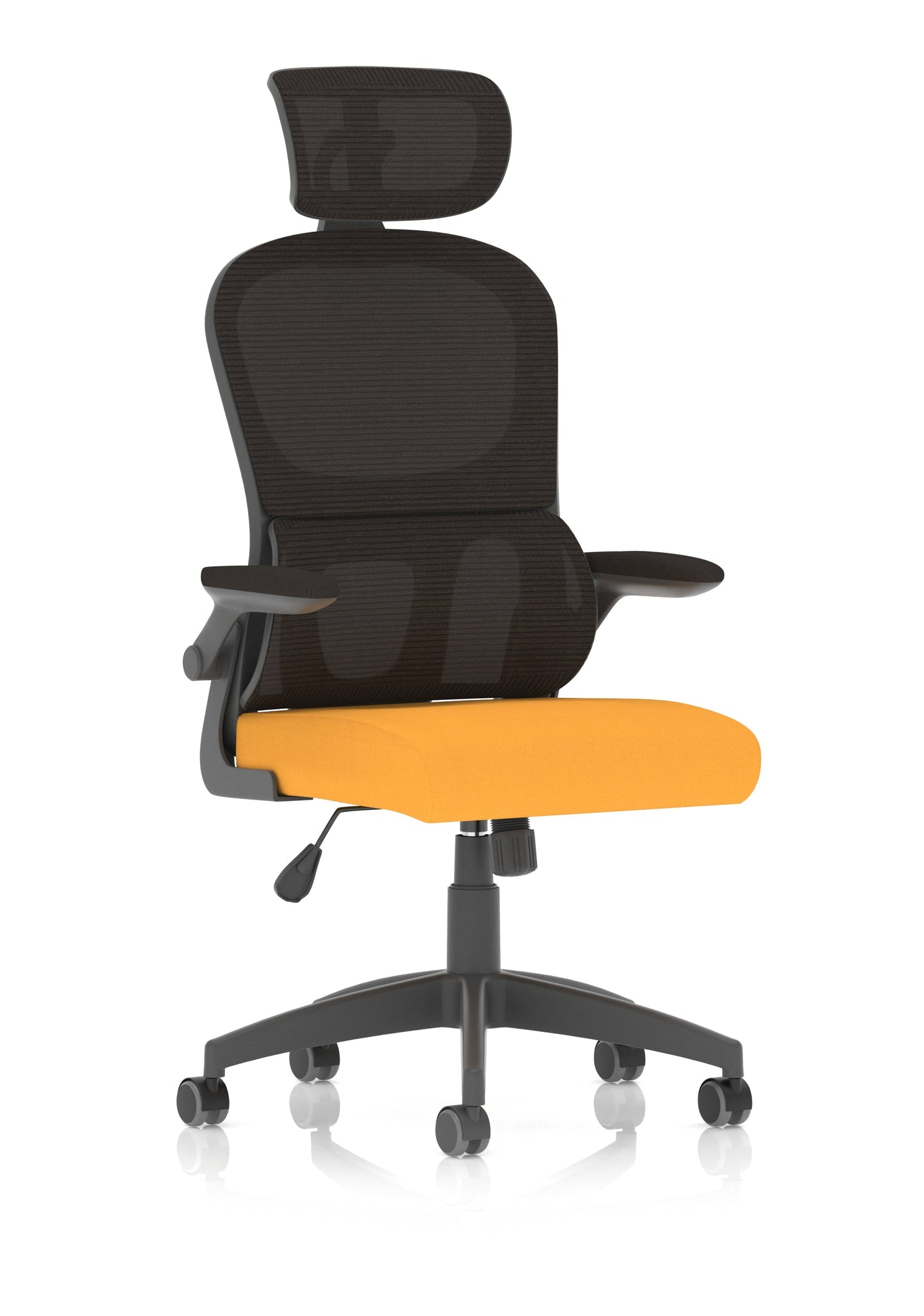 Iris Task Operator Mesh Back Fabric Seat With Headrest