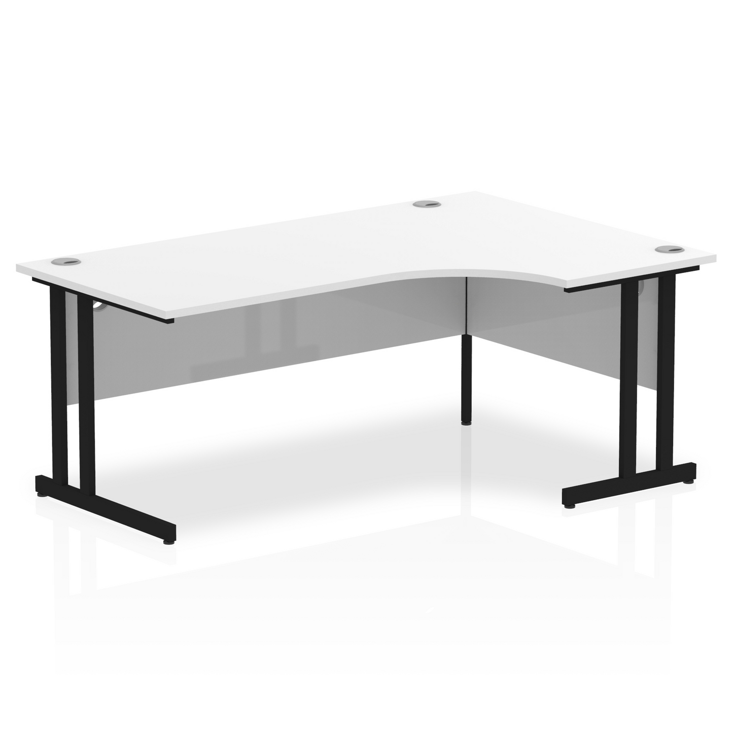 Impulse 1800mm Right Crescent Desk Cantilever Leg