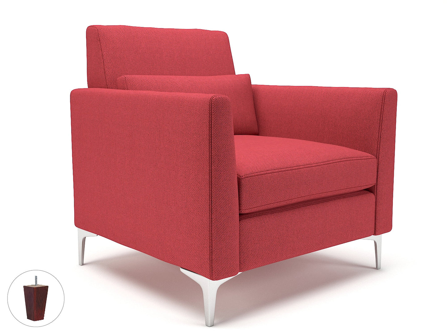 Roselle 90cm Wide Armchair in Camira Era Fabric