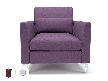 Roselle 90cm Wide Armchair in Camira Era Fabric with Socket