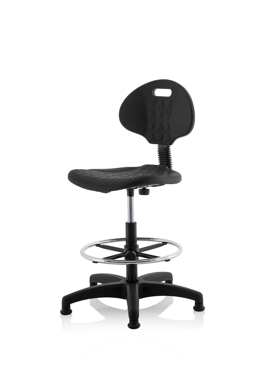 Malaga Polyurethane Medium Back Hi Rise Draughtsman Task Operator Office Chair