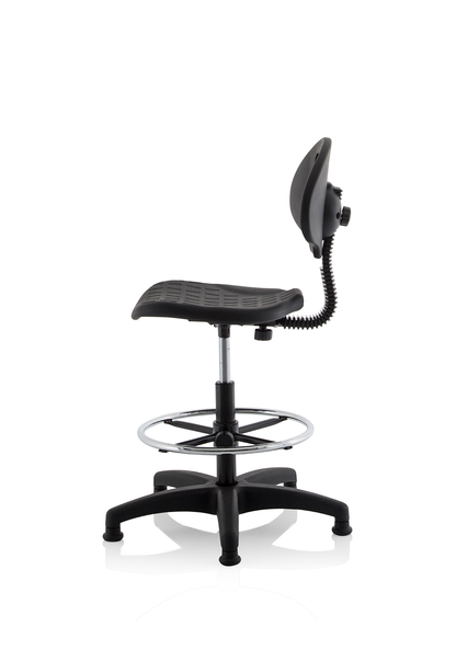 Malaga Polyurethane Medium Back Hi Rise Draughtsman Task Operator Office Chair