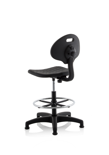 Malaga Polyurethane Medium Back Hi Rise Draughtsman Task Operator Office Chair