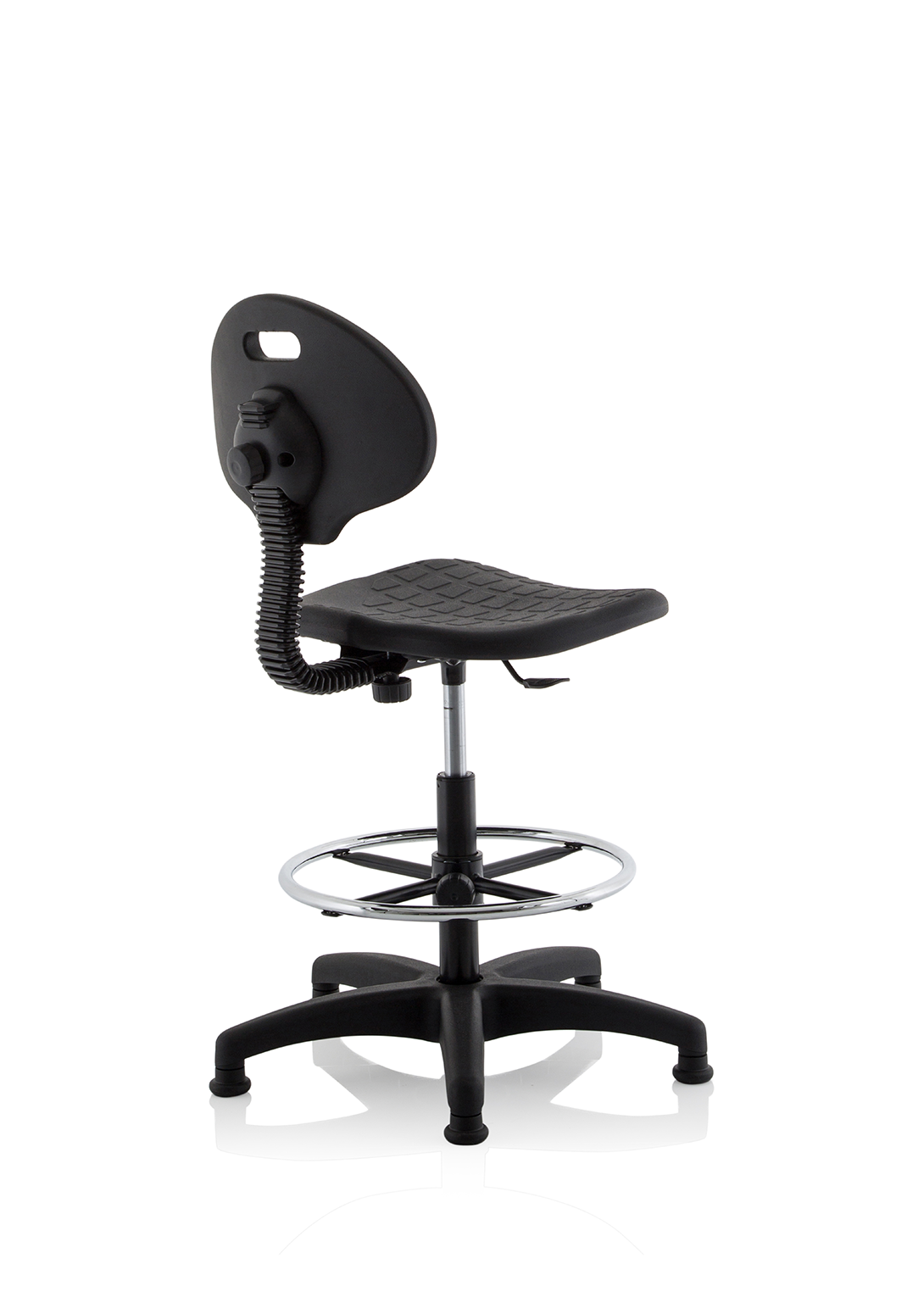 Malaga Polyurethane Medium Back Hi Rise Draughtsman Task Operator Office Chair