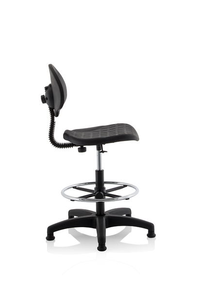 Malaga Polyurethane Medium Back Hi Rise Draughtsman Task Operator Office Chair