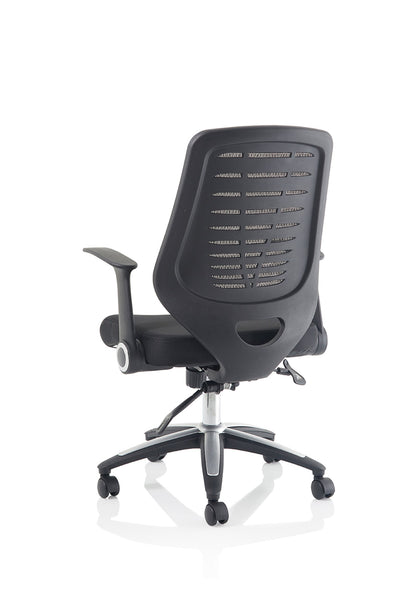 Relay Medium Mesh Back Task Operator Office Chair with Arms