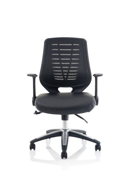 Relay Medium Mesh Back Task Operator Office Chair with Arms