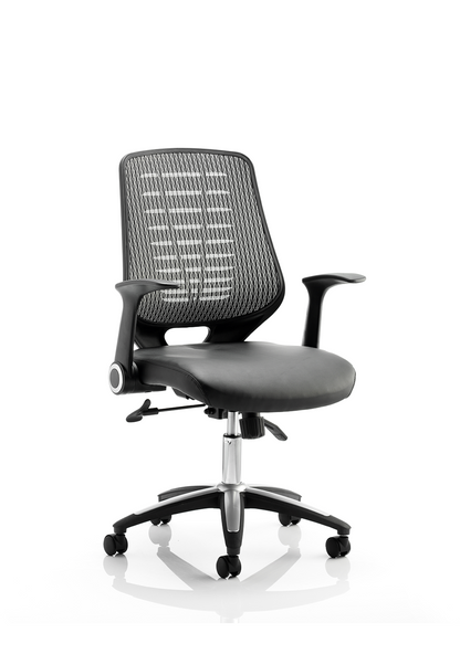 Relay Medium Mesh Back Task Operator Office Chair with Arms