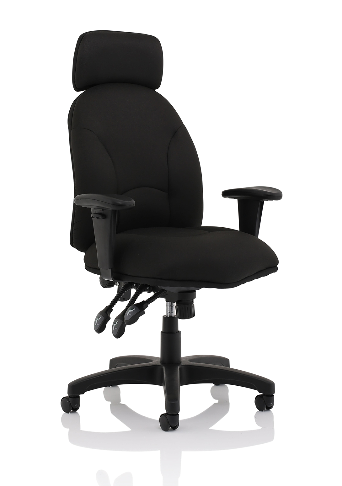 Jet High Back Black Fabric Task Operator Office Chair