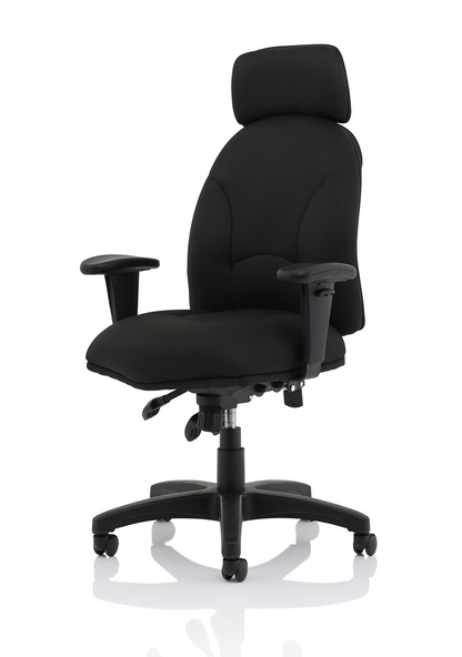 Jet High Back Black Fabric Task Operator Office Chair