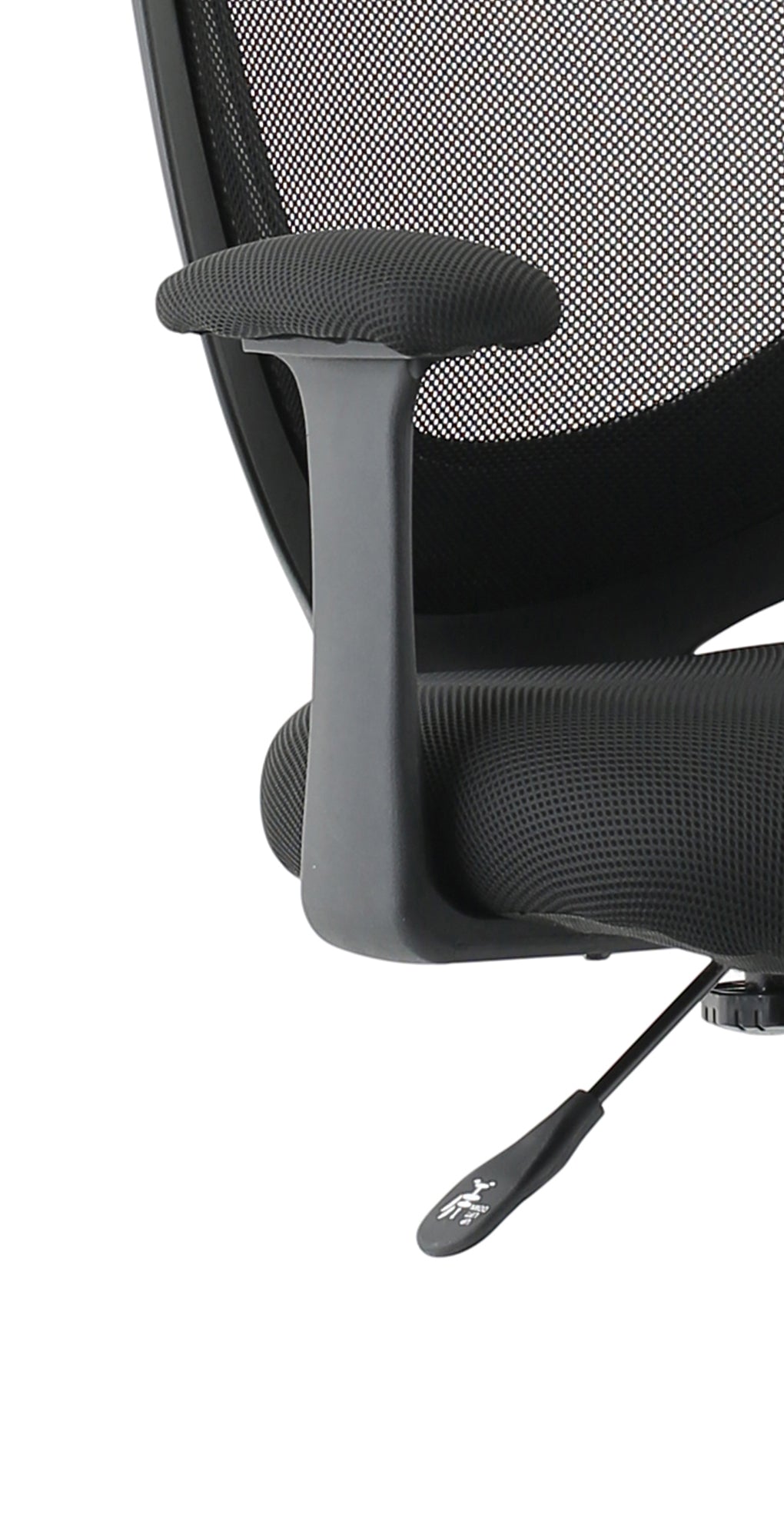 Camden Medium Back Black Mesh Task Operator Office Chair With Arms