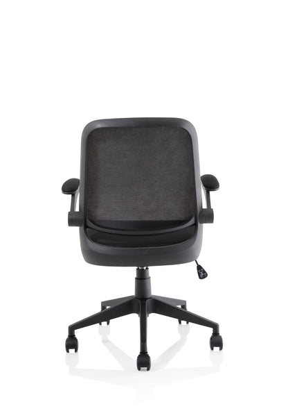 Crew Task Operator Mesh Chair With Folding Arms