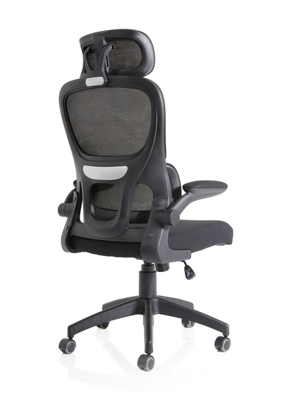 Iris Task Operator Mesh Back Fabric Seat With Headrest